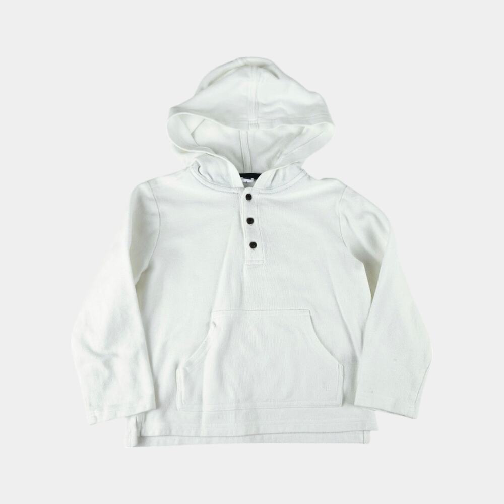 Janie & Jack White Cotton Sweatshirt Hoodie